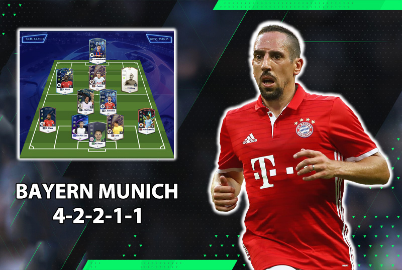 Chiến thuật FC Online : Leo rank với sơ đồ 42211 team color Bayern Munich