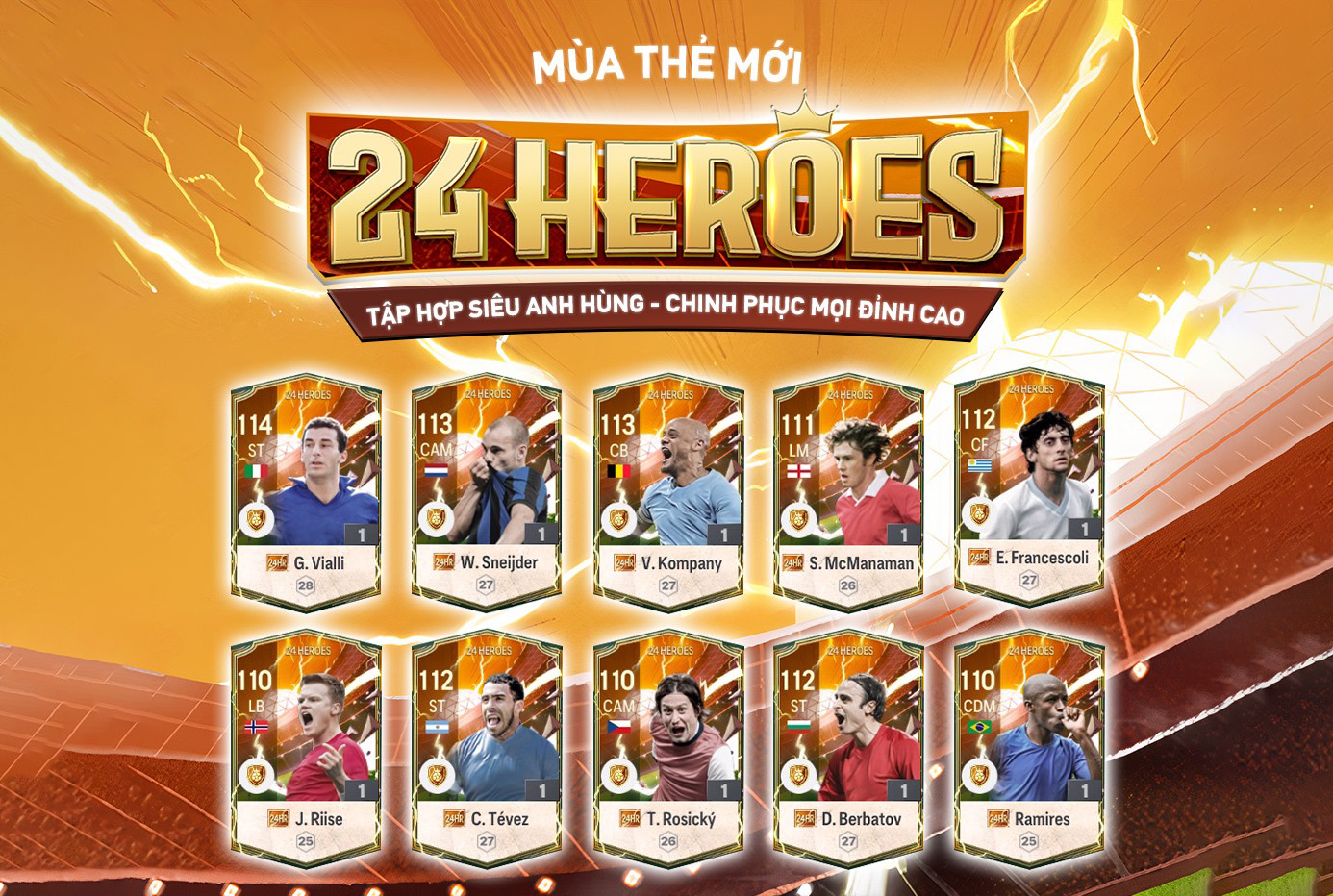 Top 5 cầu thủ mùa 24 Heroes được đánh giá cao trong FC Online