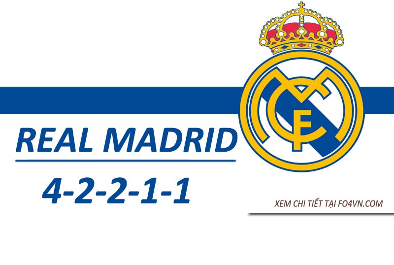 Team Real Madrid với 4-2-2-1-1
