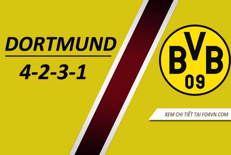 Team Dortmund với chiến thuật 4231