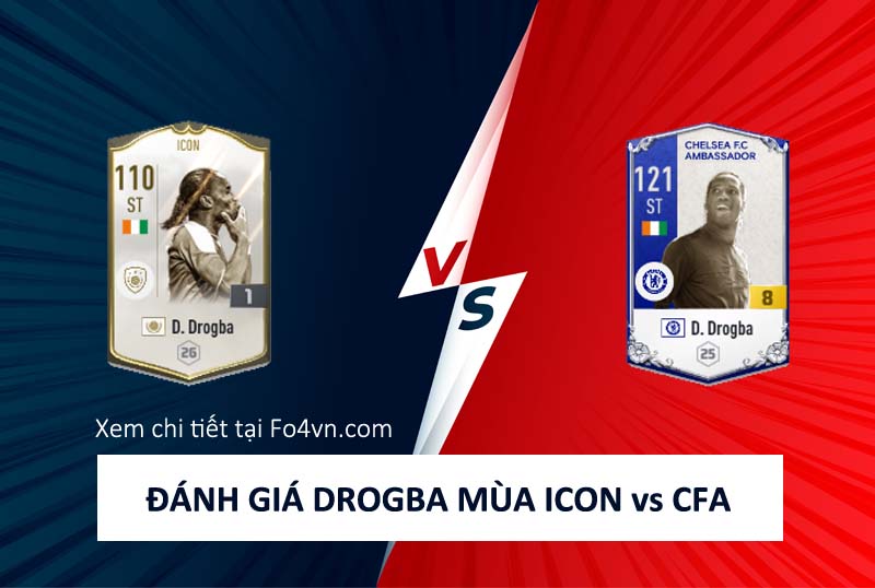 So sánh hai mùa giải ICON và CFA của Didier Drogba