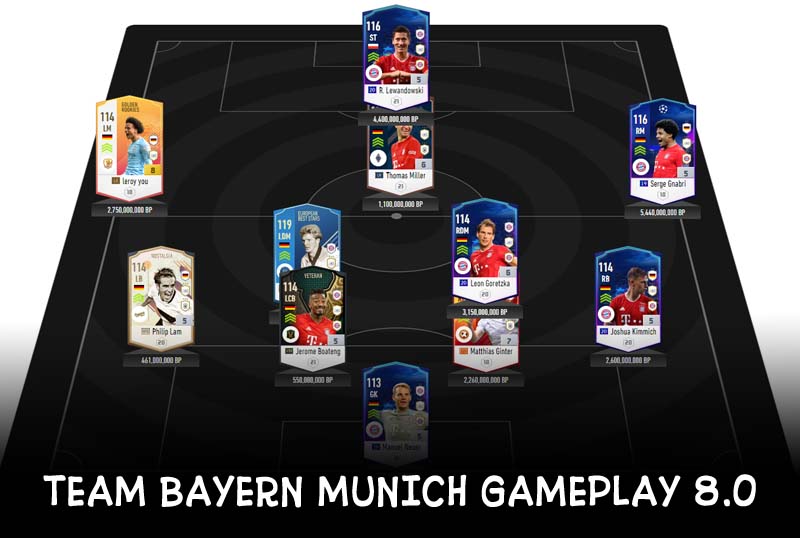 Chiến thuật Fo4 : Team Bayern Munich rank siêu sao cho meta 8.0 - Phần 1