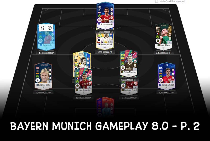 Chiến thuật Fo4 : Team Bayern Munich rank siêu sao cho meta 8.0 - Phần 2