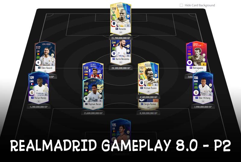 Chiến thuật Fo4 : Team Real Madrid rank siêu sao cho meta 8.0 - Phần 2