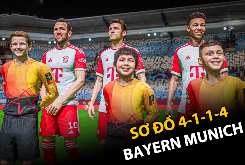 Bayern Munich 2023/2024 chuẩn meta trong FC Online với 4-1-1-4