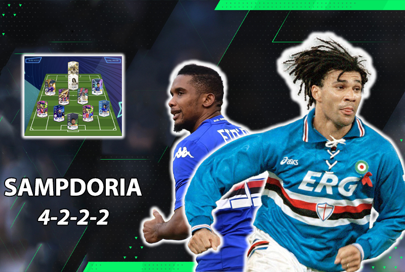 Đội hình chất FC Online : Leo rank với song sát quốc dân của team color Sampdoria