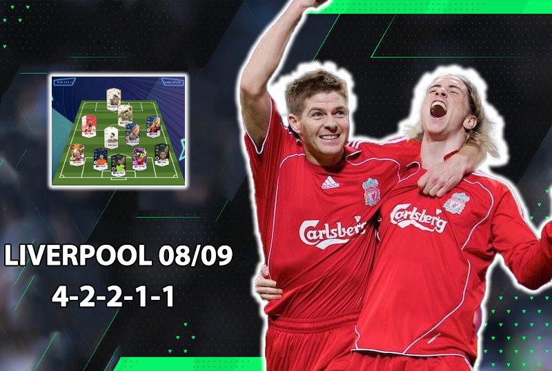 Chiến thuật FC Online : 4-2-2-1-1 chuẩn meta với team color Liverpool 2009