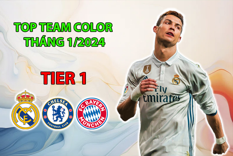 Những team color được dùng nhiều nhất FC Online tháng 1/2024 - Tier 1