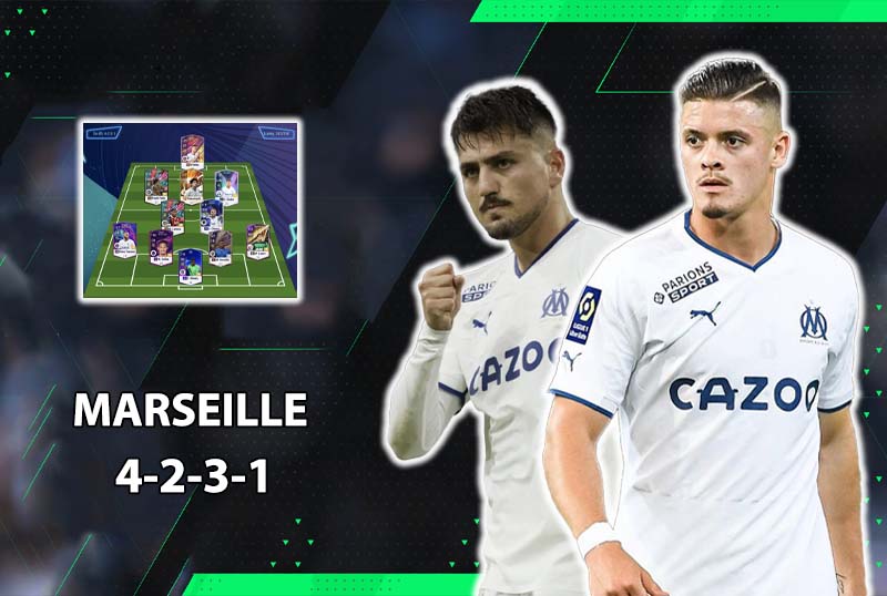 Đội hình chất FC Online : Leo rank với đội hình 4231 của Olympique Marseille