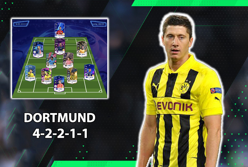 Chiến thuật FC Online : Leo rank với sơ đồ 42211 team color Dortmund