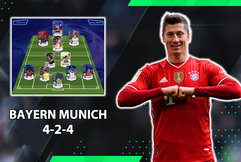 Chiến thuật FC Online : Sơ đồ 424 với team color Bayern Munich
