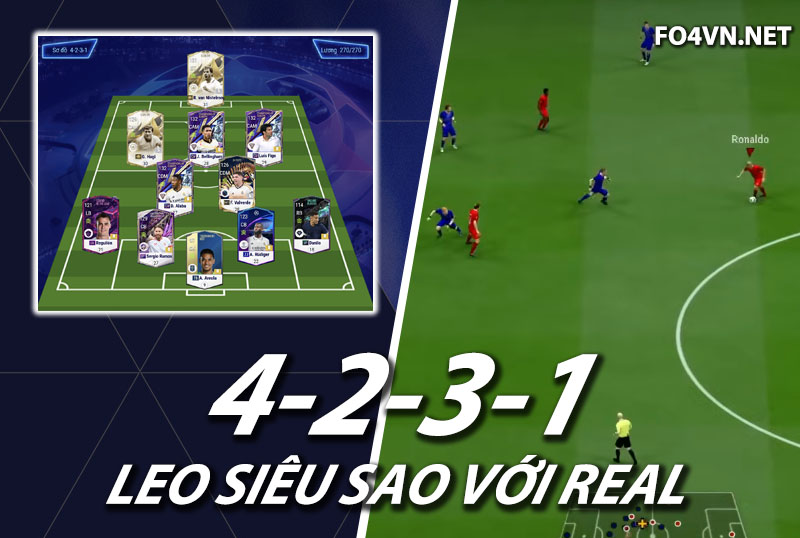 Chiến thuật FC Online : Phát huy sức mạnh của Real Madrid với 4231
