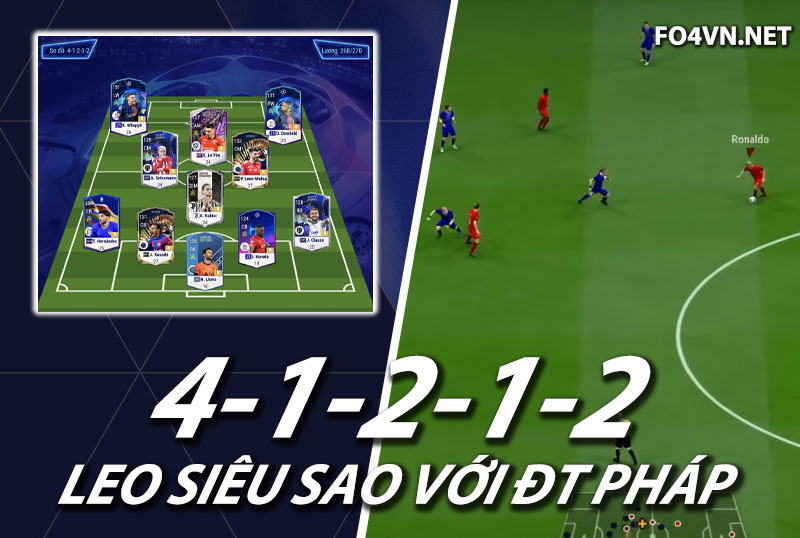 Chiến thuật FC Online : Phát huy sức mạnh của ĐT Pháp với 41212