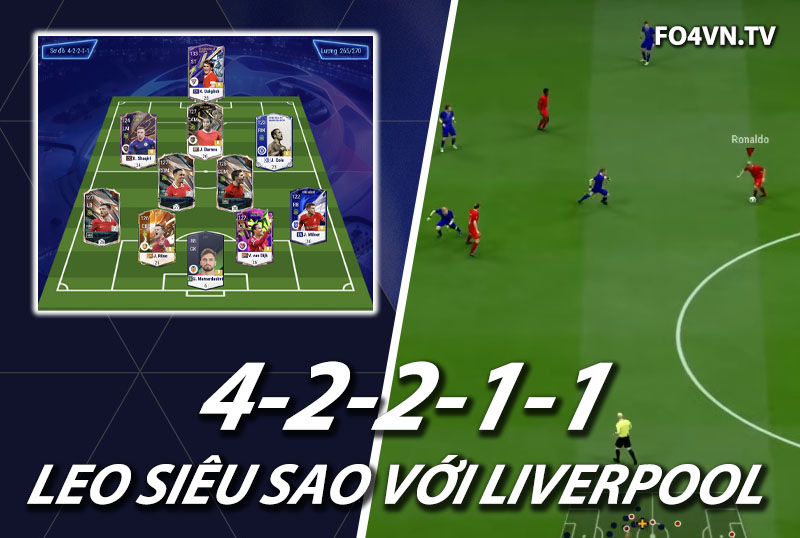 Chiến thuật FC Online : Sơ đồ 42211 rank siêu sao Hàn với Liverpool