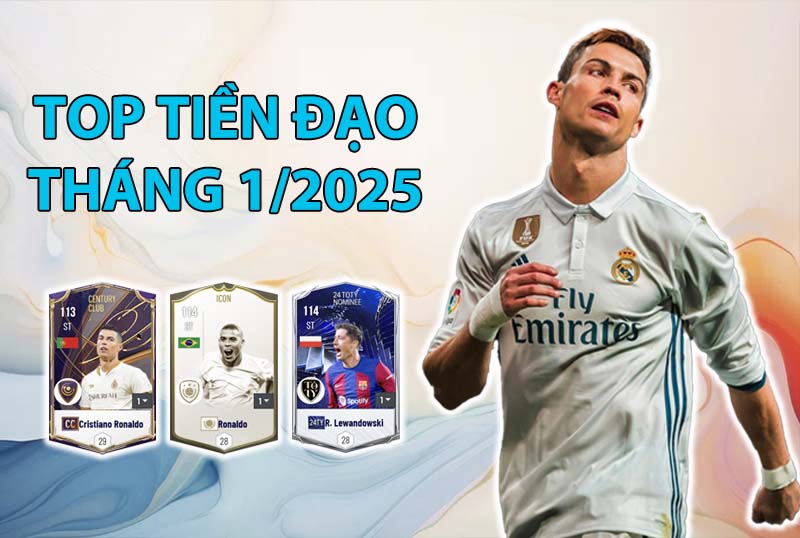 Những cầu thủ được dùng nhiều nhất FC Online tháng 1/2025 vị trí tiền đạo