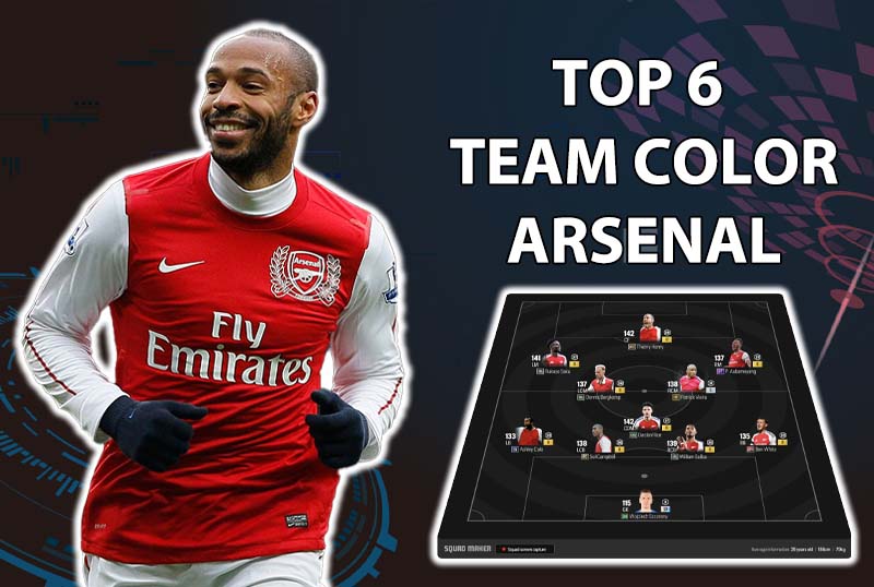 Tham khảo 6 đội hình top rank Hàn với team color Arsenal