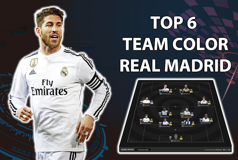 Tham khảo 6 đội hình top rank Hàn với team color Real Madrid