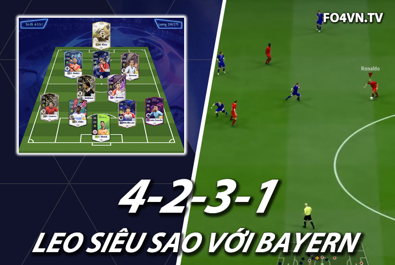 Chiến thuật FC Online : Sơ đồ 4231 với team Bayern top rank Hàn