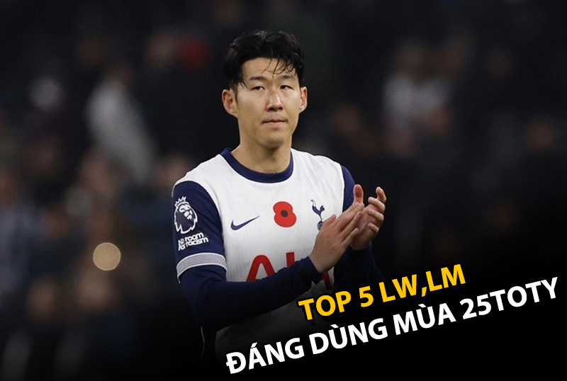 Top 5 tiền vệ cánh trái đáng dùng nhất mùa 25TY trong FC Online