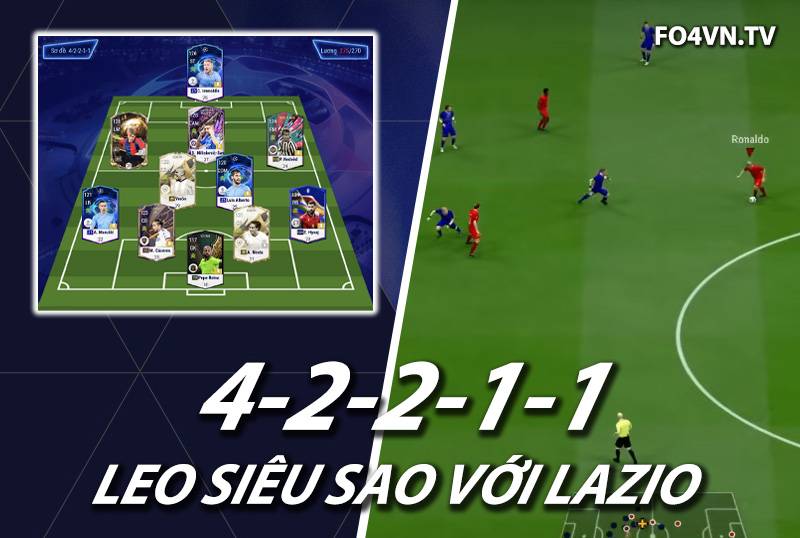 Chiến thuật FC Online : Sơ đồ 42211 với team Lazio top rank Hàn