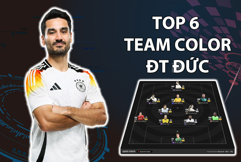 Tham khảo 6 đội hình top rank Hàn với team color ĐT Đức