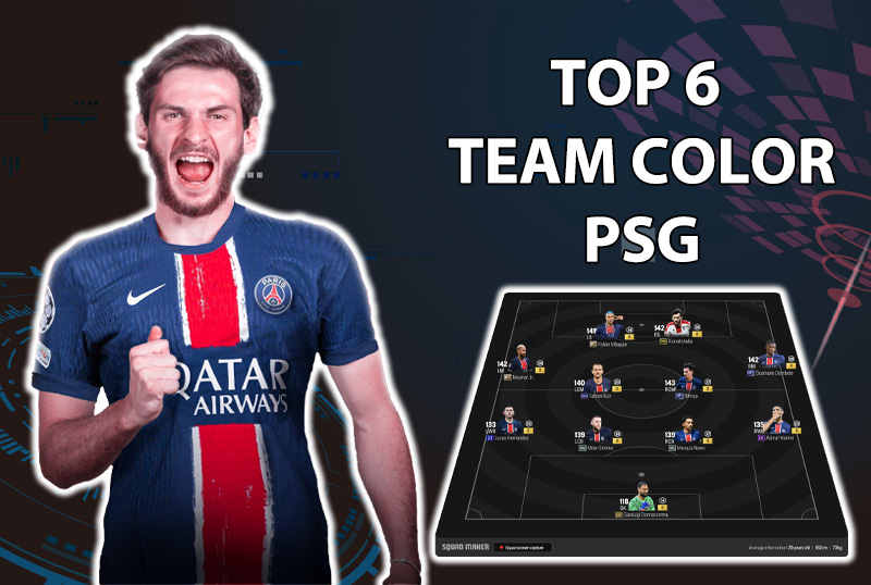 Tham khảo 6 đội hình top rank Hàn với team color Paris SG