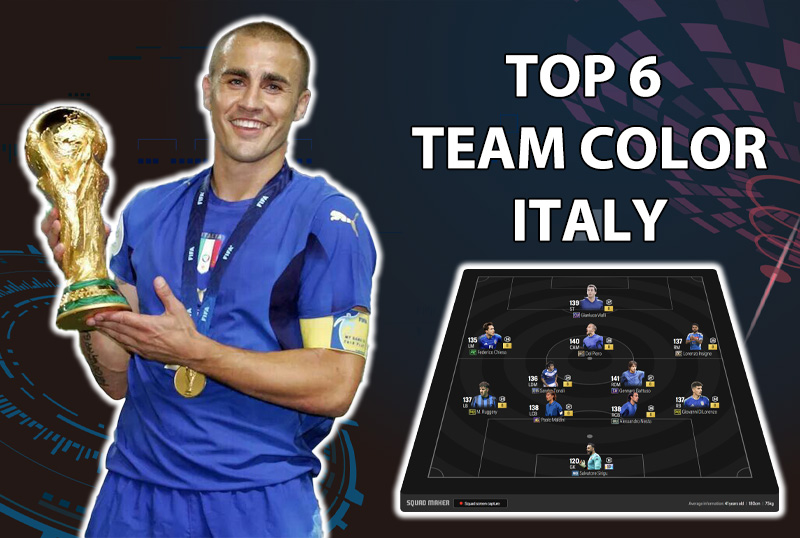 Tham khảo 6 đội hình top rank Hàn với team color Italy