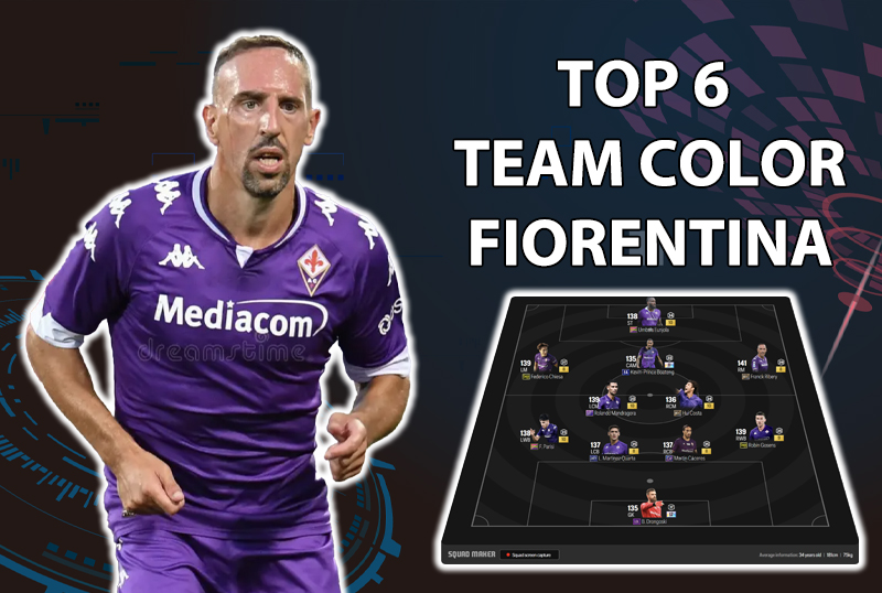 Tham khảo 6 đội hình top rank Hàn với team color Fiorentina