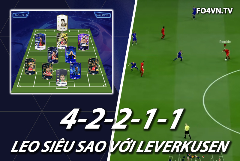 Chiến thuật FC Online : Sơ đồ 42211 với team Bayer Leverkusen meta 11
