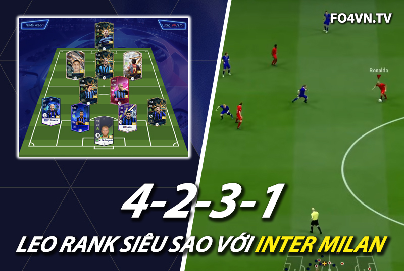 Chiến thuật FC Online : Sơ đồ 4231 với team color Inter Milan meta 11