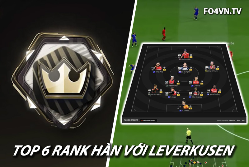 Top 6 đội hình team color Bayer Leverkusen rank siêu sao Hàn