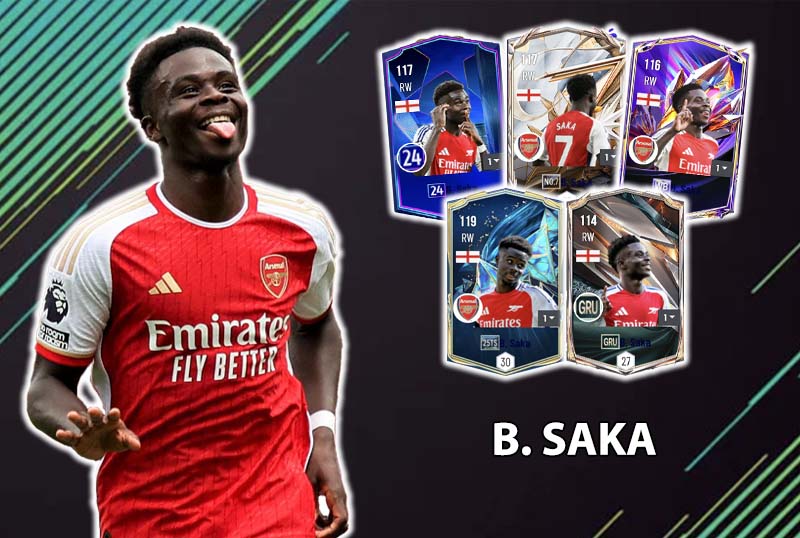 Đi tìm mùa giải tốt nhất của Bukayo Saka trong FC Online