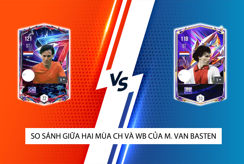 So sánh hai mùa giải CH và WB của Marco Van Basten trong FC Online