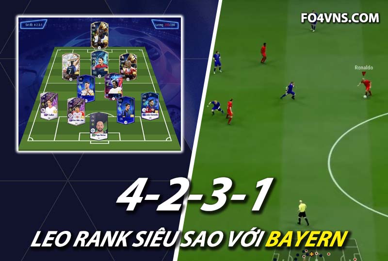 Chiến thuật FC Online : Sức mạnh của team Bayern với sơ đồ 4231