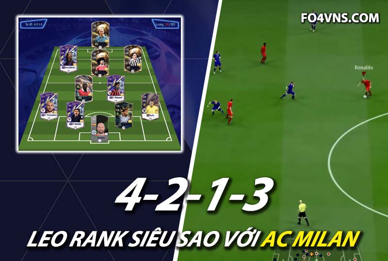 Chiến thuật FC Online : Phát huy sức mạnh team AC Milan với sơ đồ 4213
