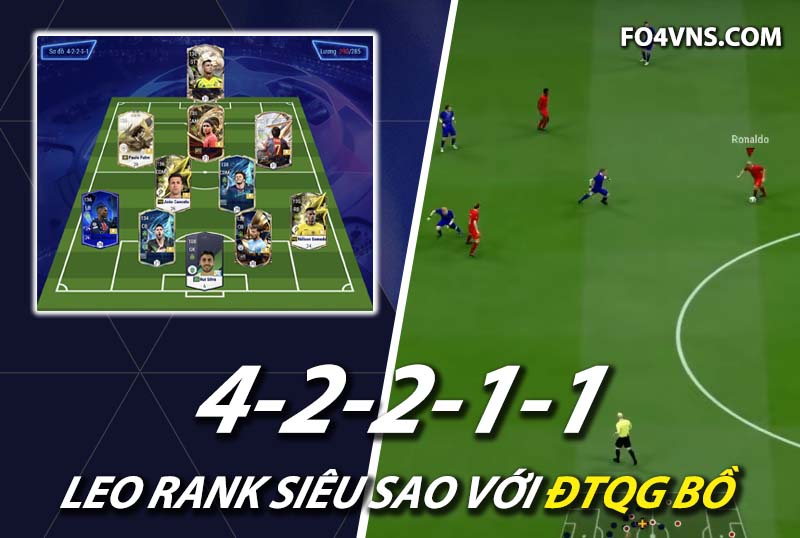 Chiến thuật FC Online : Sơ đồ 42211 với team color Bồ Đào Nha top rank Hàn