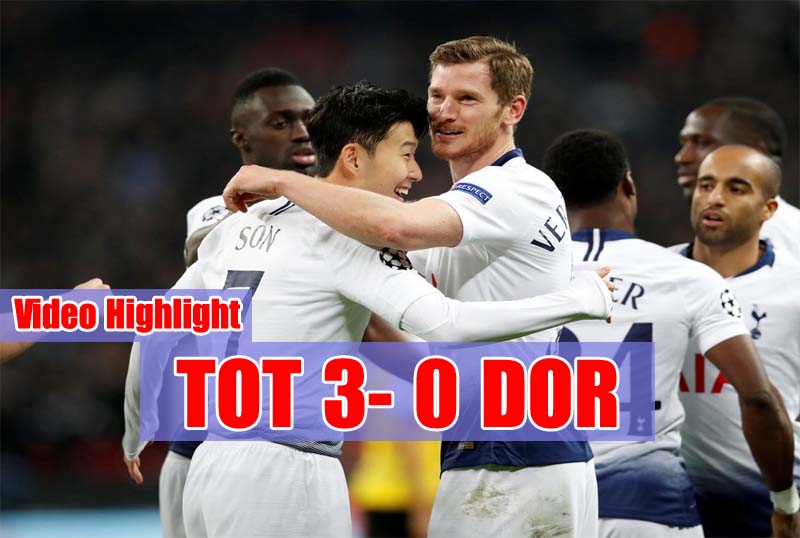 HIGHLIGHT Tottenham – Dortmund | Vòng 1/8 Champions League